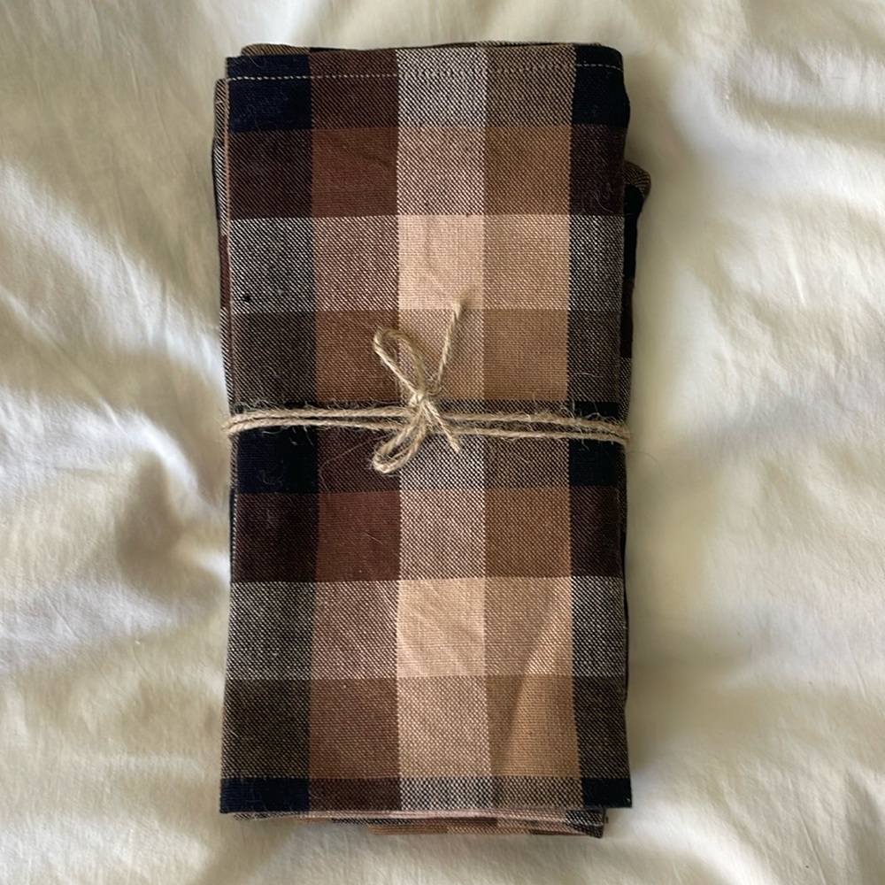 Heather Taylor Home Gingham Cafe Napkins Set of 4